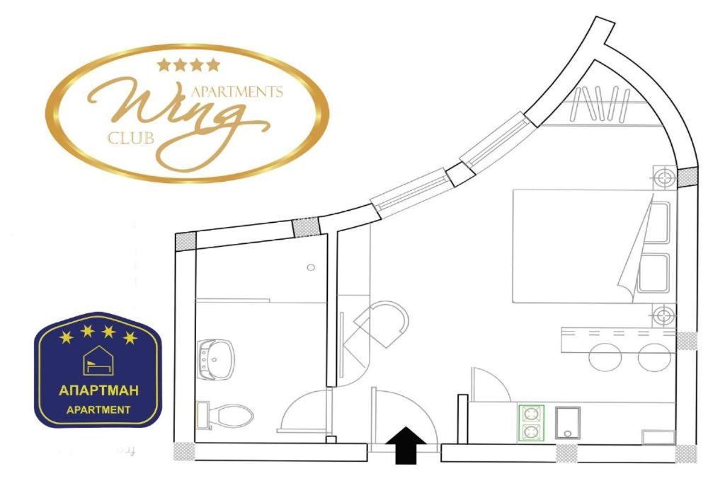 ヤゴディナ Wing Club Dajanaアパートホテル エクステリア 写真